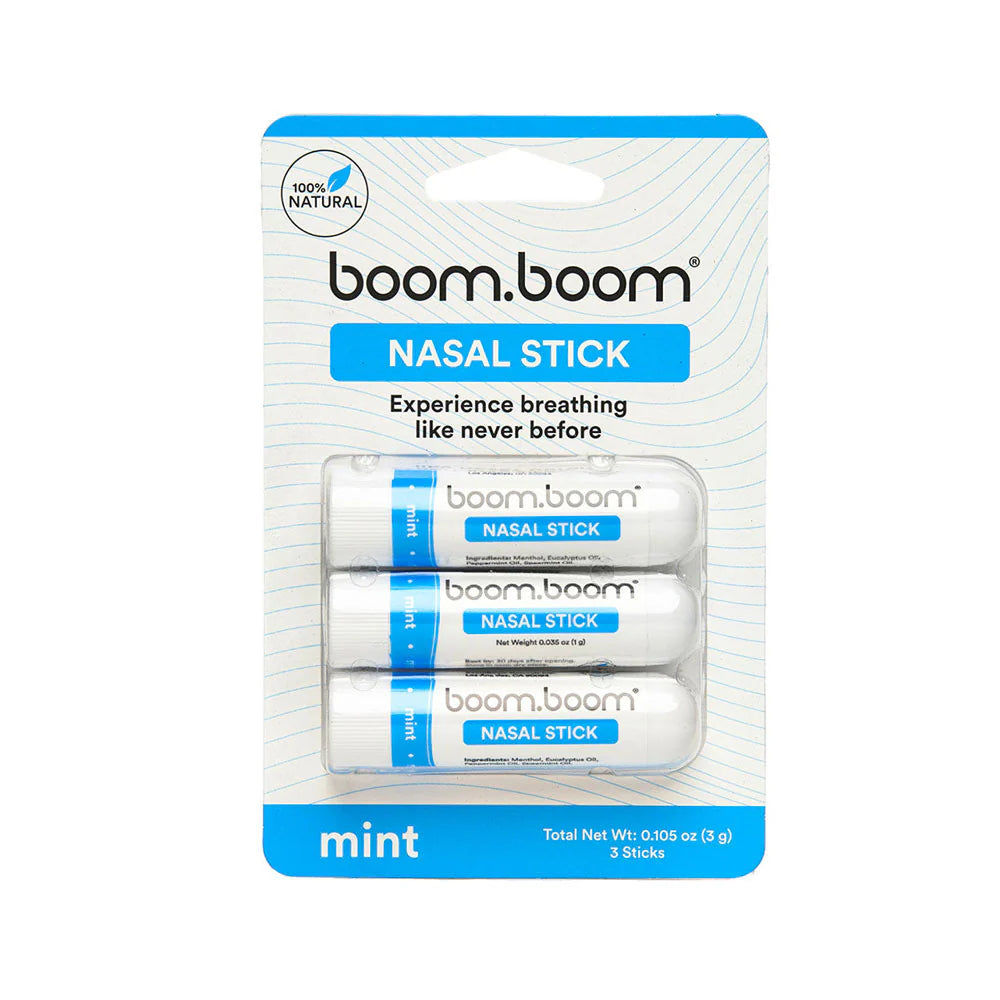BoomBoom Nasal Stick (4 Pack) | Vapor Flow Technology | Premium Essential Oils + Menthol Inhaler