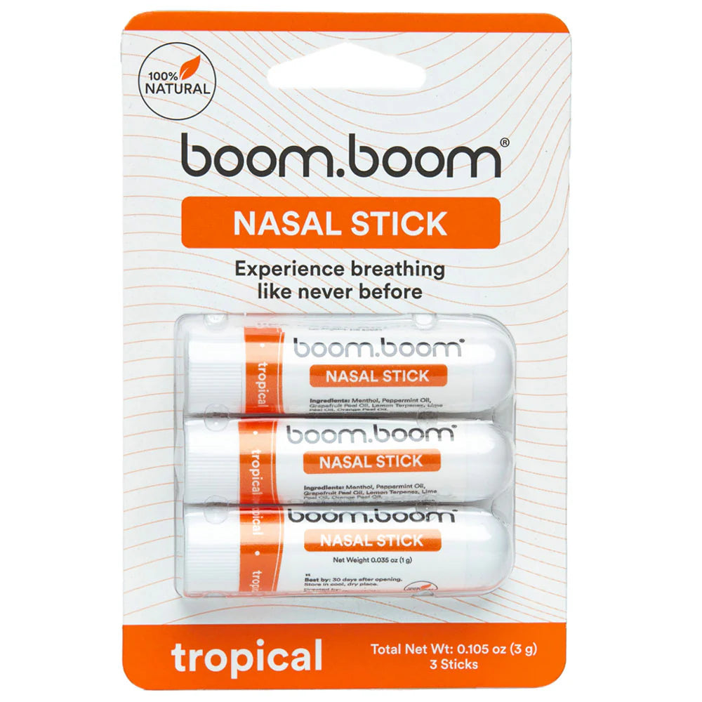 BoomBoom Nasal Stick (4 Pack) | Vapor Flow Technology | Premium Essential Oils + Menthol Inhaler